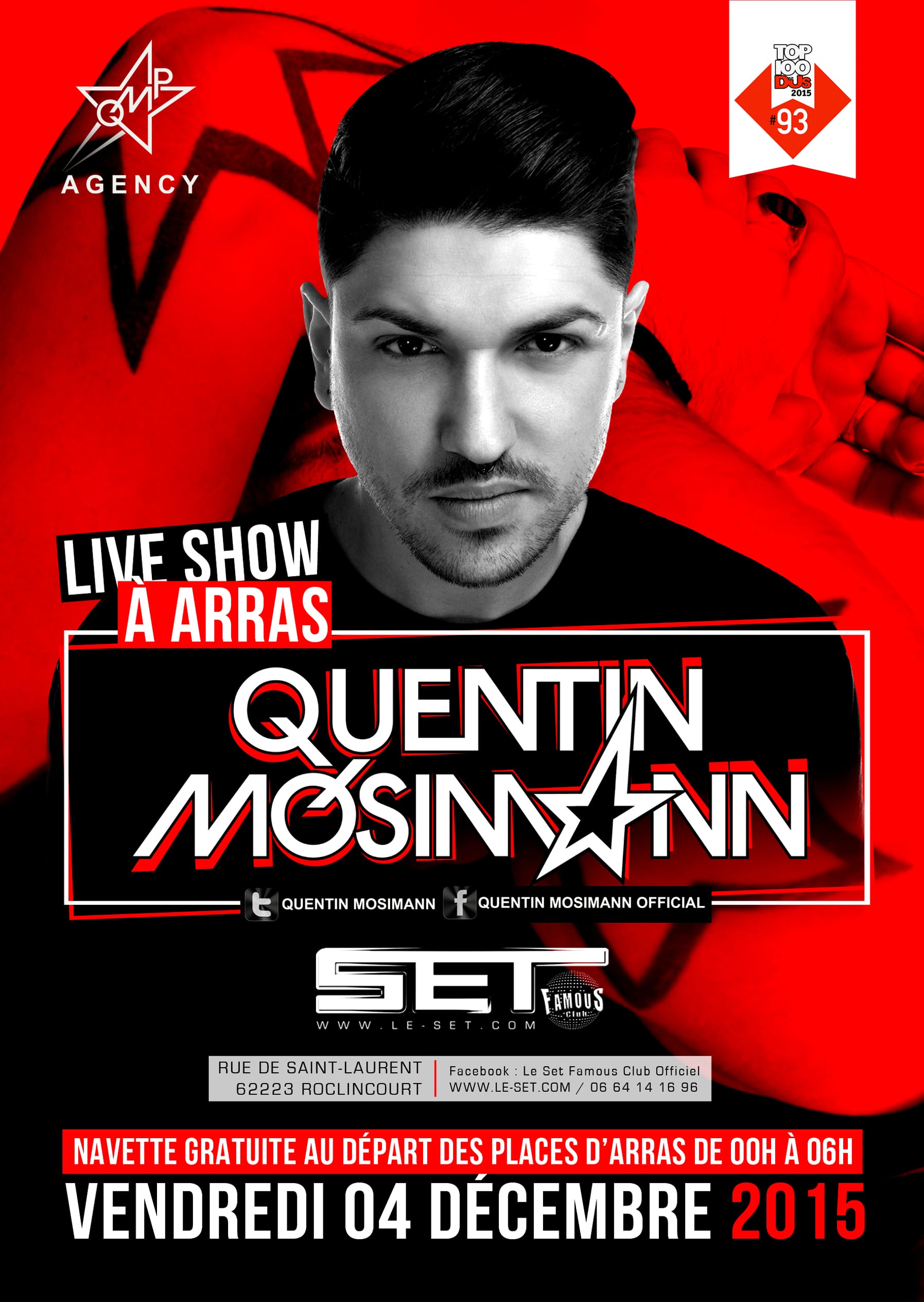 Flyer Quentin Mosimann au SET à Arras