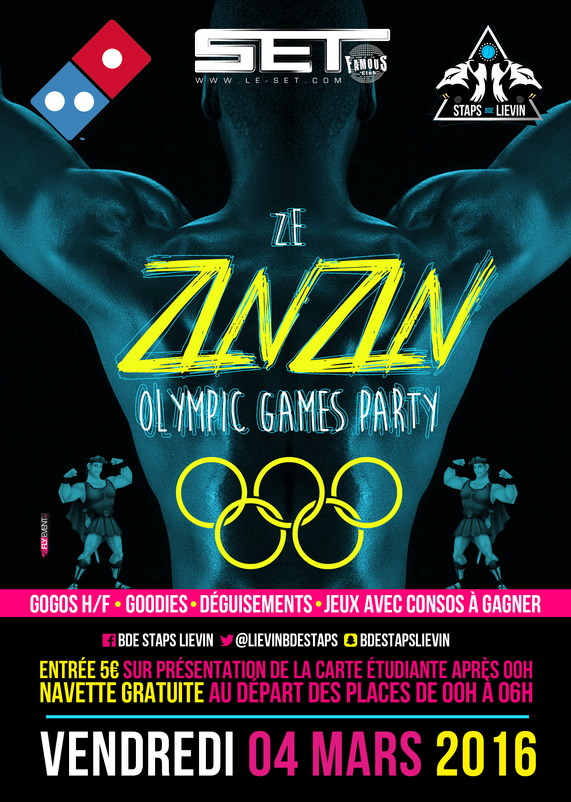 Flyer ZINZIN Olympic Games Staps à Arras