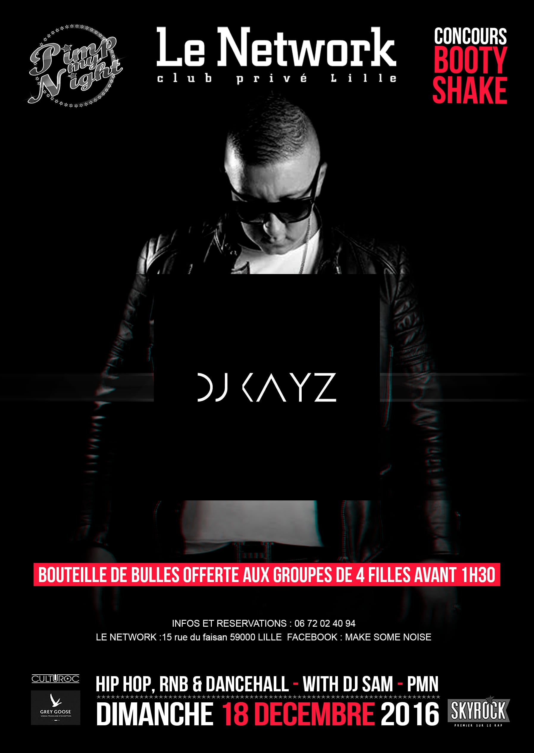 Flyer DJ KAYZ au Network à Lille