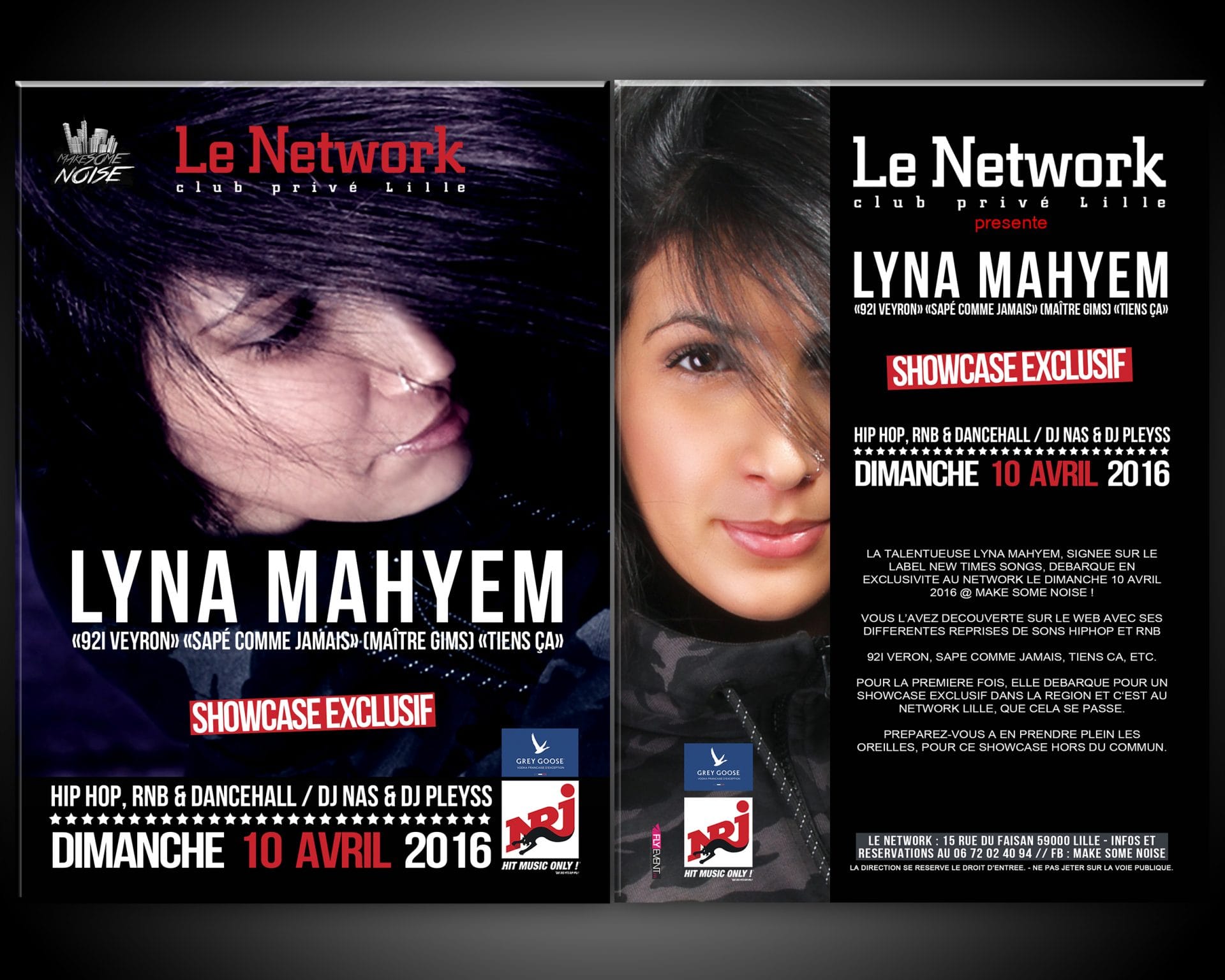 Flyer LYNA MAHYEM à Lille