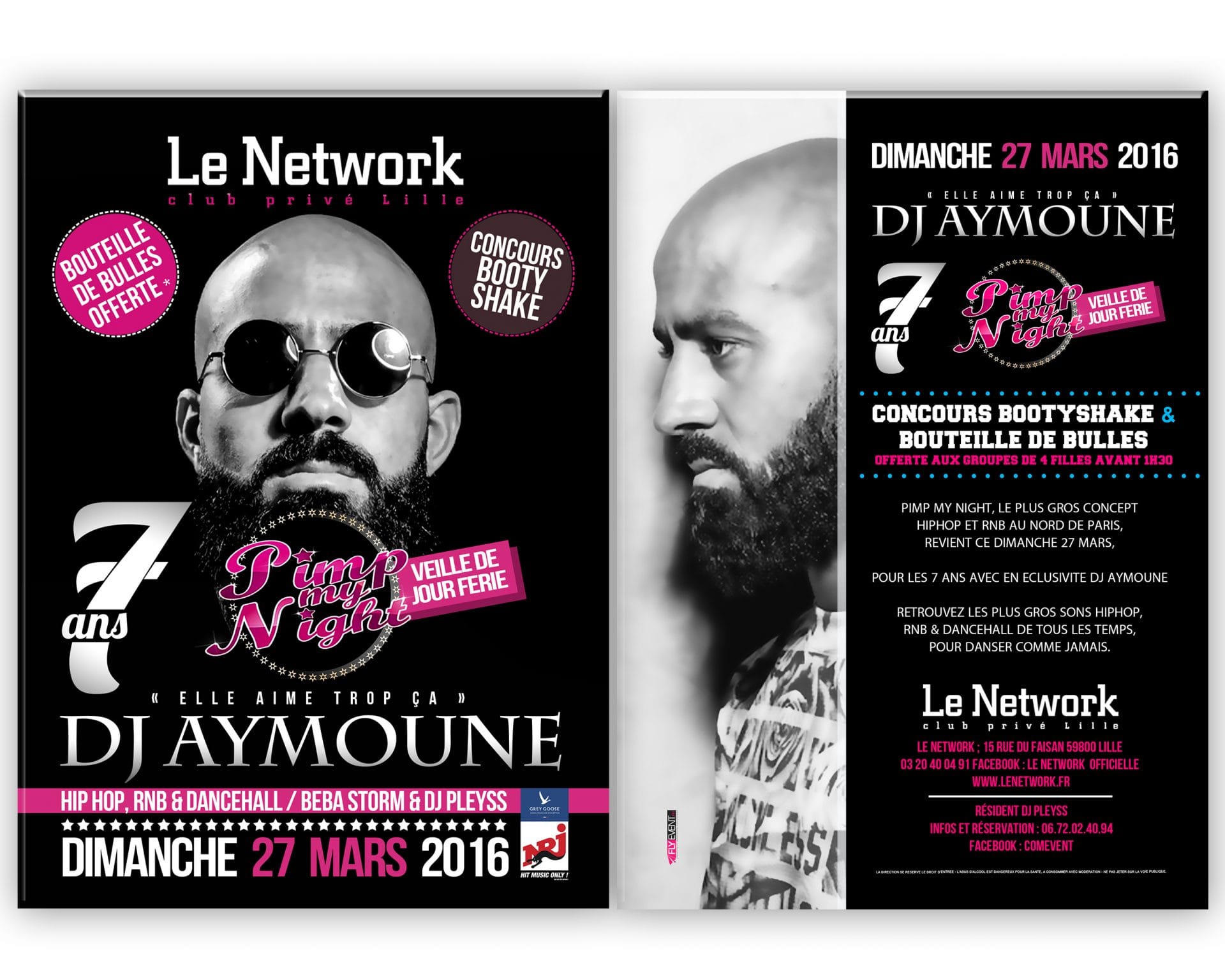 Flyer Pimp My Night DJ Aymoune