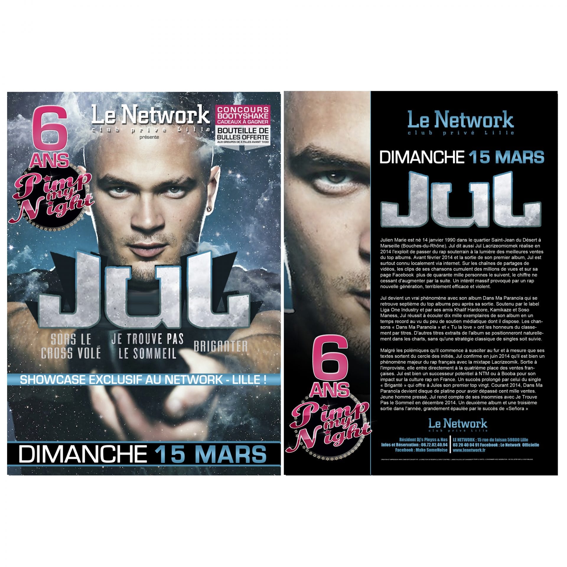 Flyer JUL en showcase à Lille
