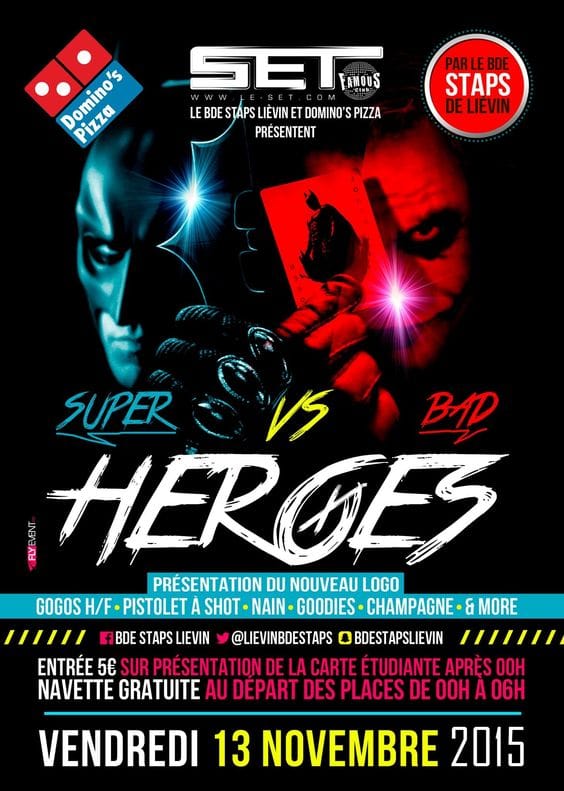 Flyer Super vs Bad Heroes Arras