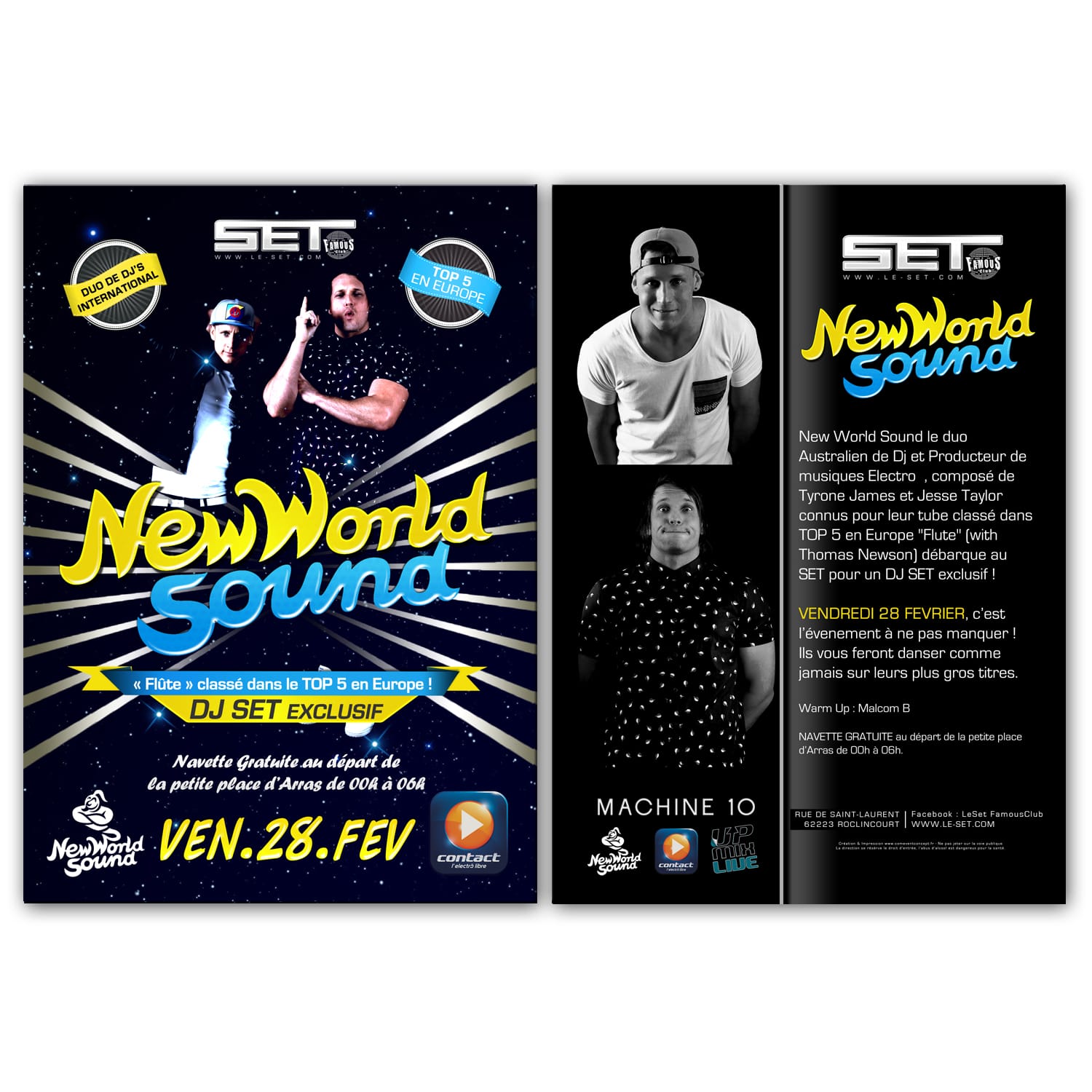 Flyer New World Sound au SET