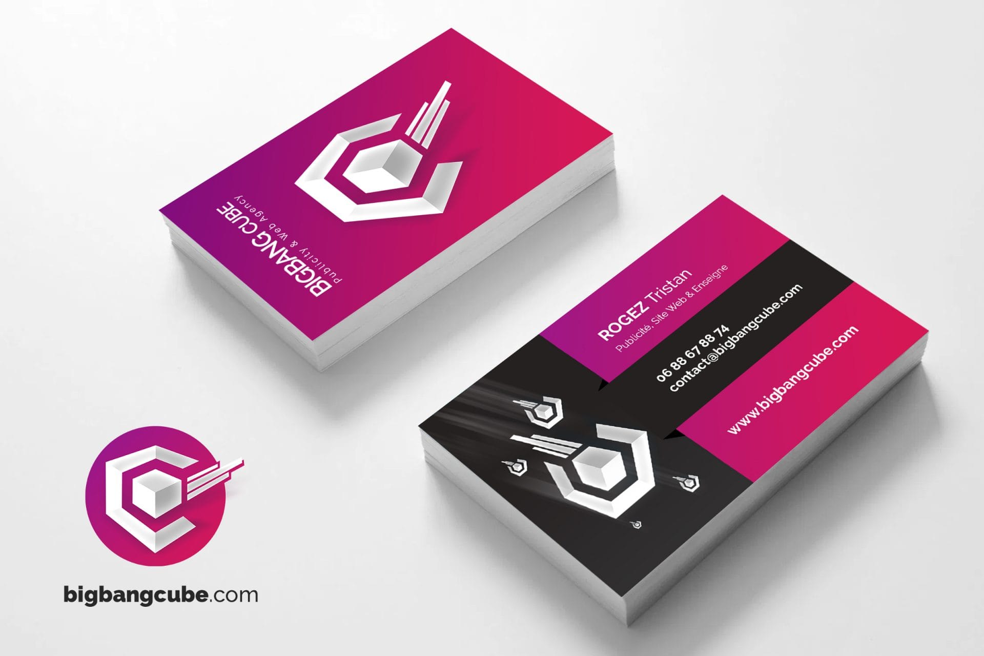 Carte de visite Big Bang Cube